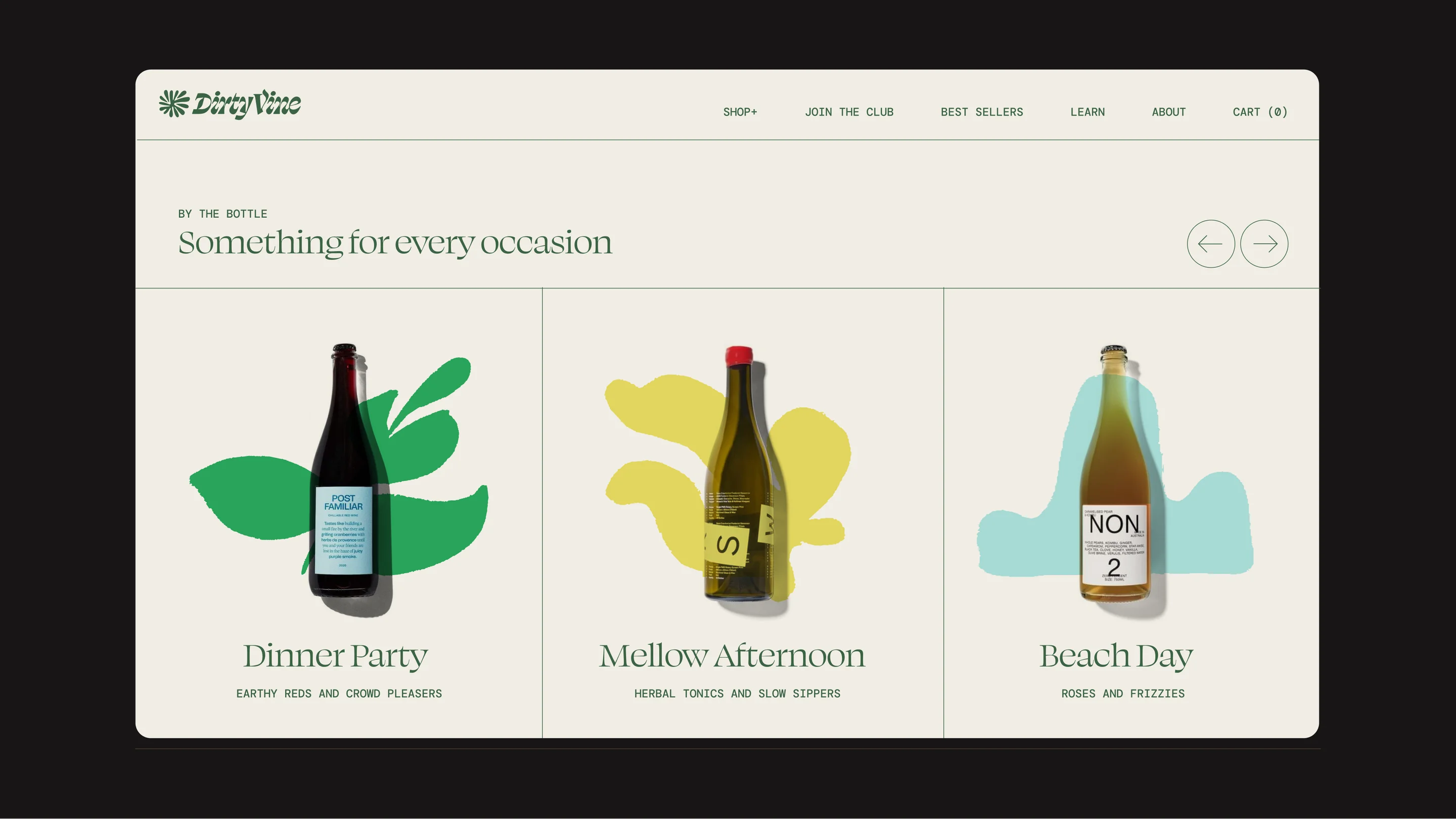 DirtyVine website design by Goodside