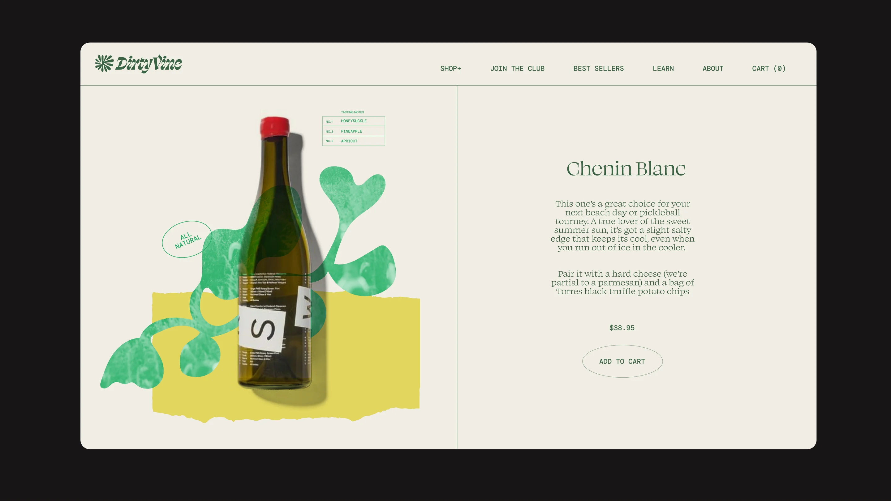 DirtyVine website design by Goodside