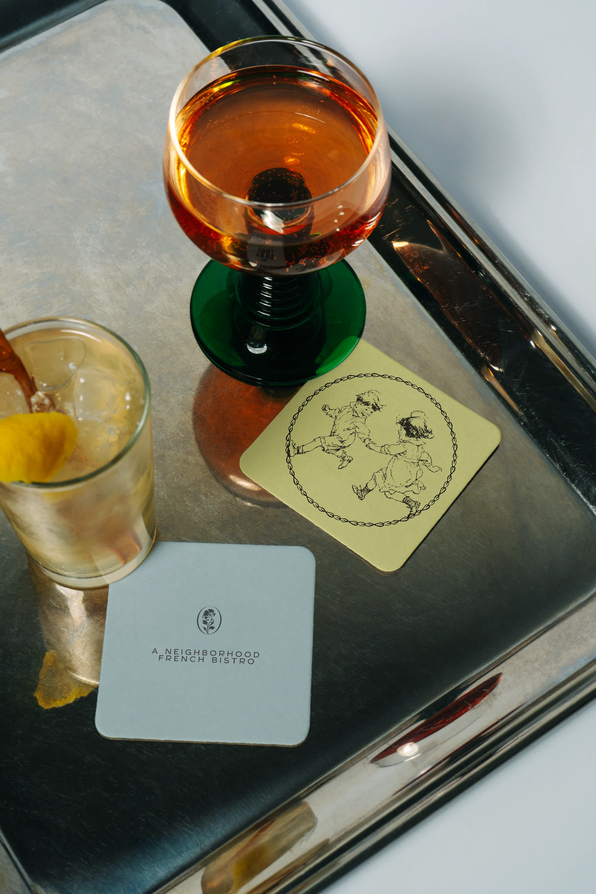 Henri & Hélène coasters design by Goodside