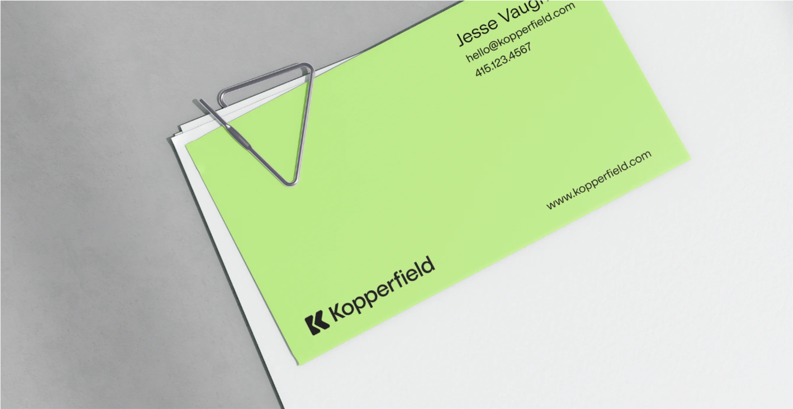 Kopperfield card design by Goodside