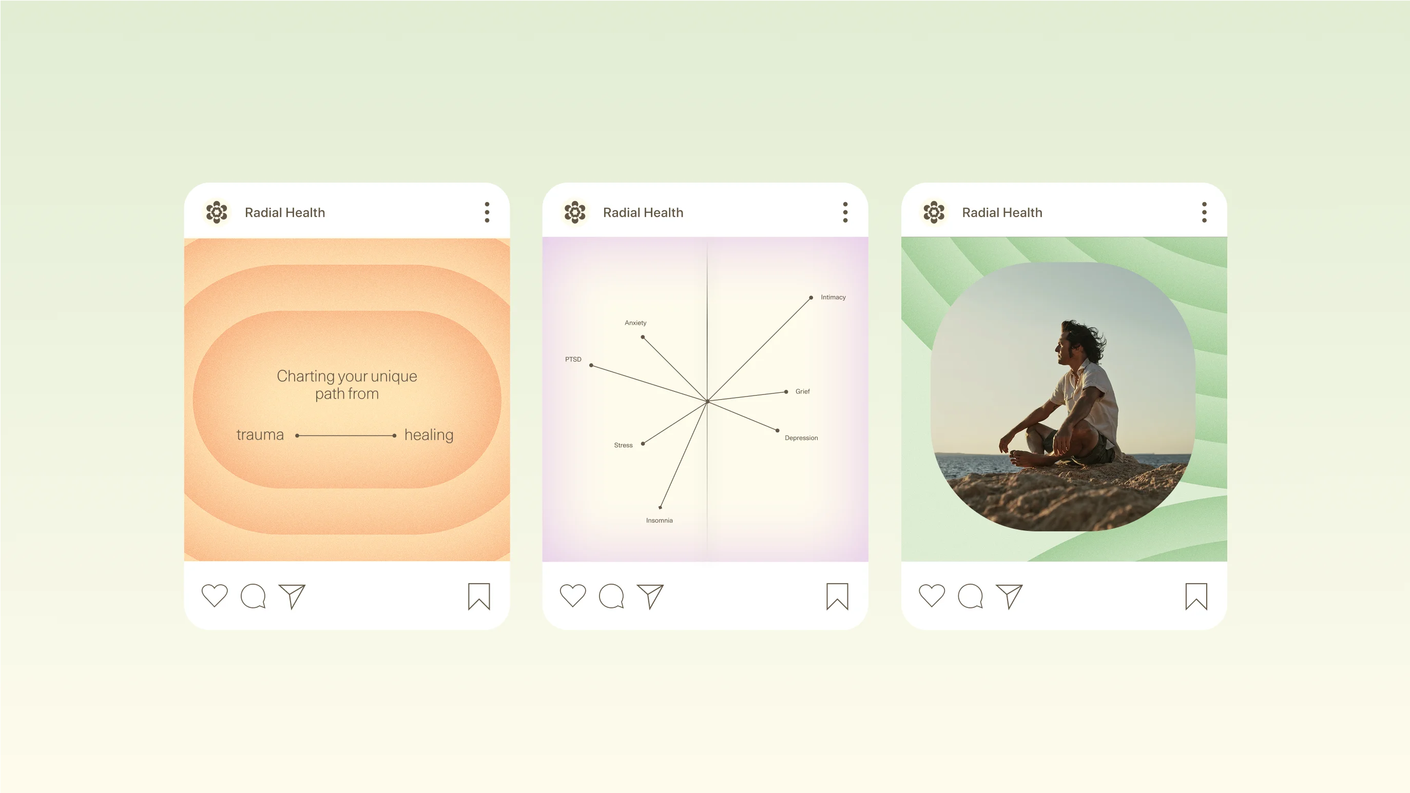 Radial Health social design by Goodside