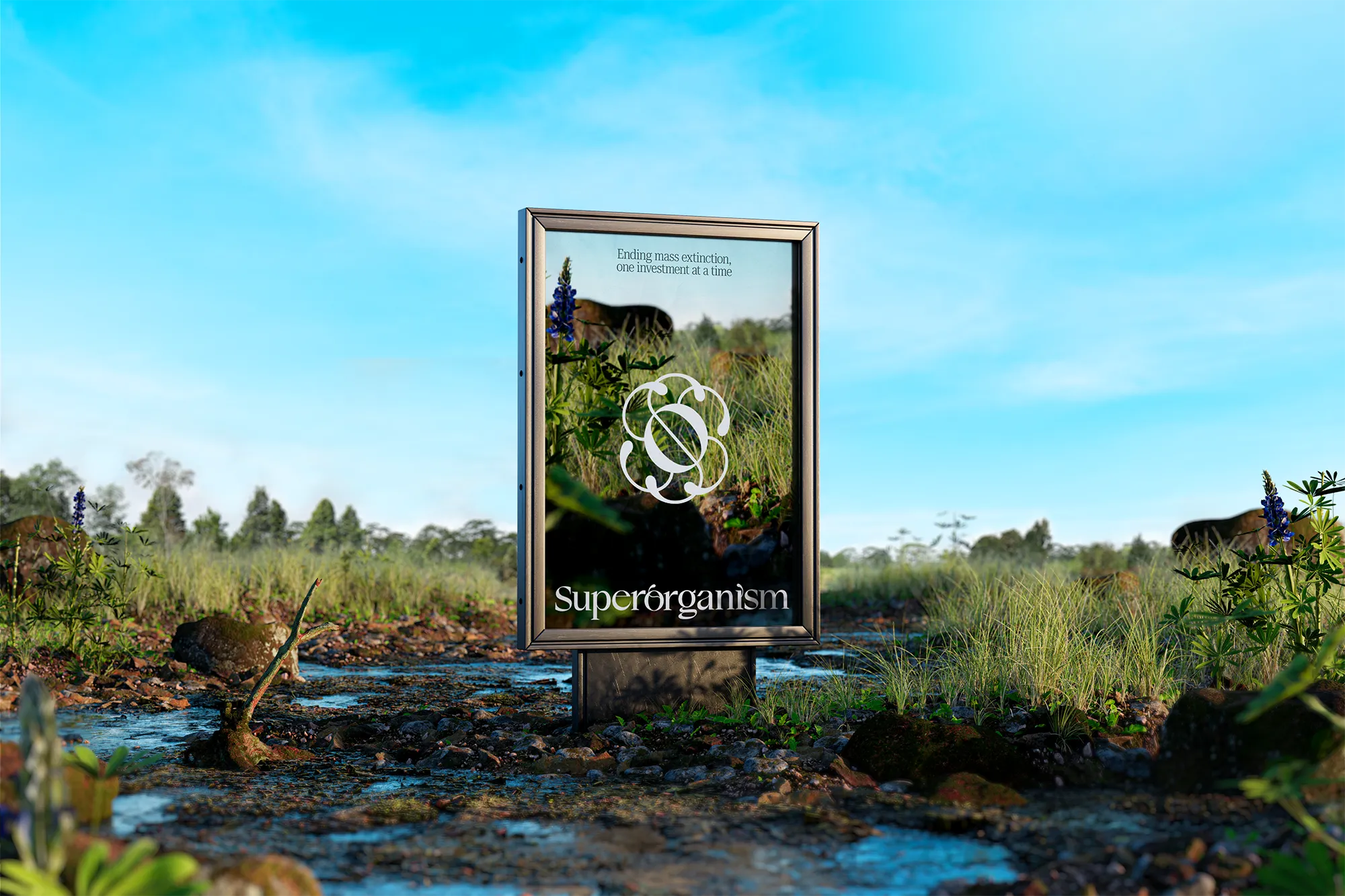 Superorganism billboard design by Goodside